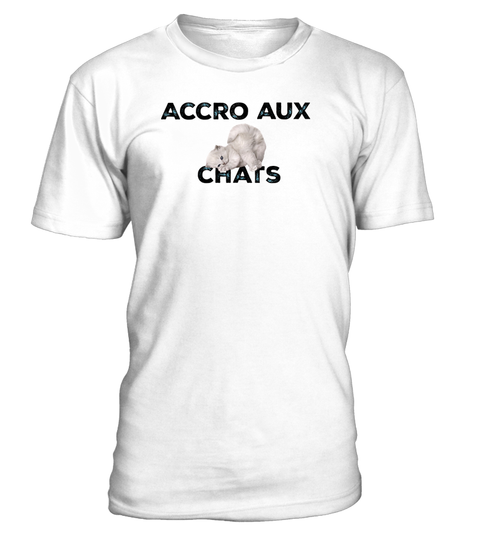 T-shirt-accro-aux-chats-blanc-capricedechat