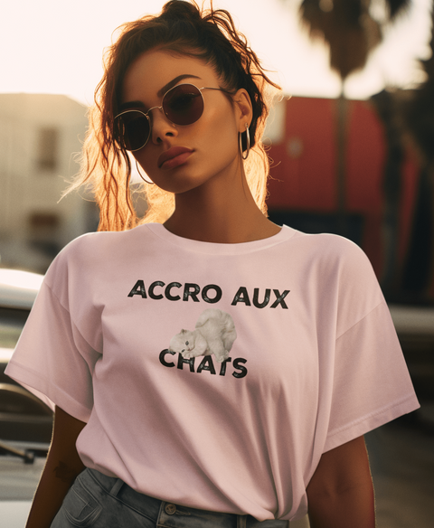 T-shirt-accro-aux-chats-rose-capricedechat