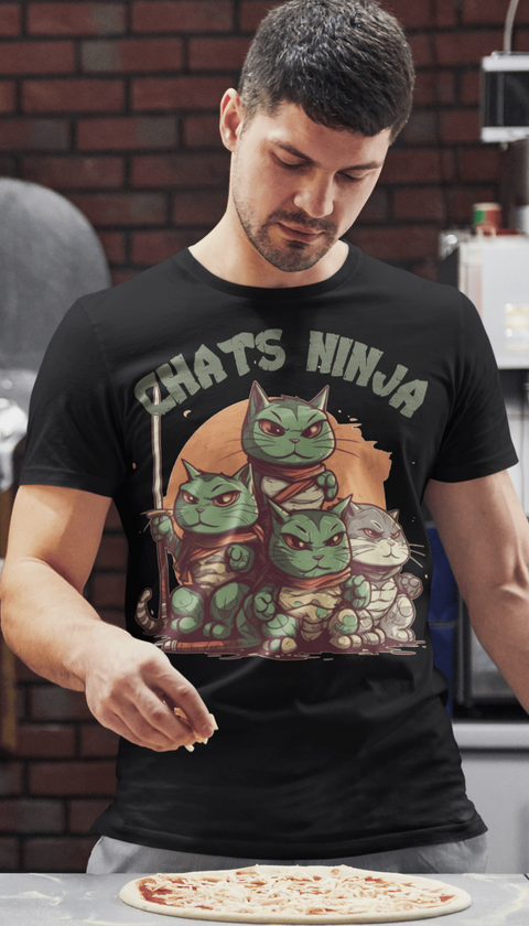 T-shirt Chats ninja