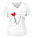 T-shirt Cœur chat